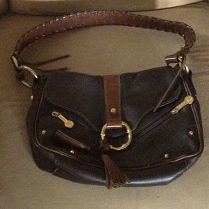 “RIONI”  Italian leather saddle bag- purse